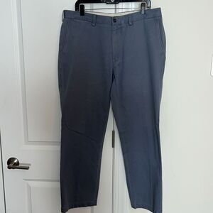 Mens Polo Blue Teel Gray Ralph Lauren Chino 100% cotton classic pants 36 x 30